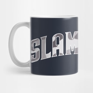 slam diego curve path blue army pattern Mug